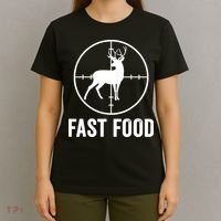 Hunting Deer Fast Food T-Shirt thumb 4