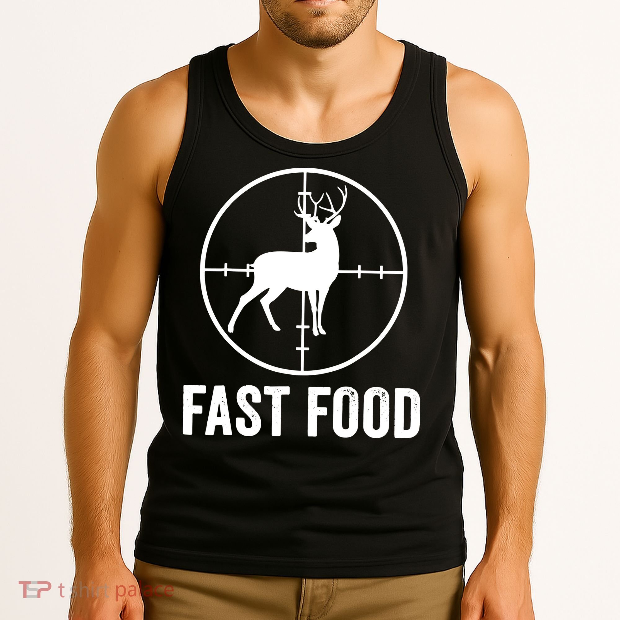 Hunting Deer Fast Food Tank Top