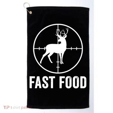 Hunting Deer Fast Food Golf Towel