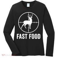 Hunting Deer Fast Food Women's Long Sleeve Shirt thumb 0