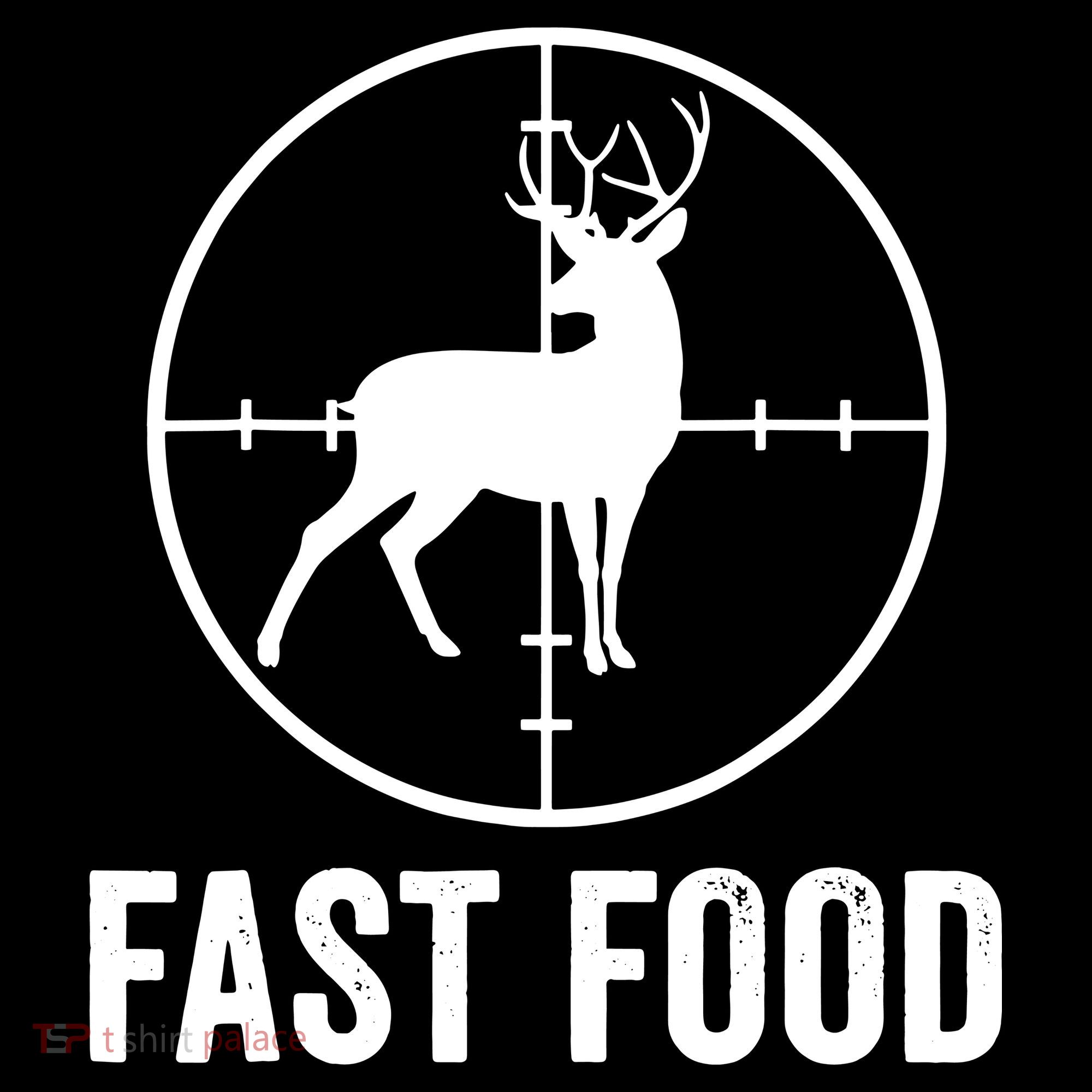 Hunting Deer Fast Food Women's Long Sleeve Shirt