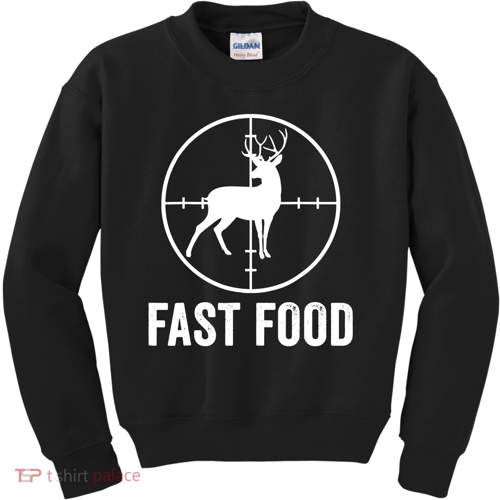 Hunting Deer Fast Food Kids Sweatshirt