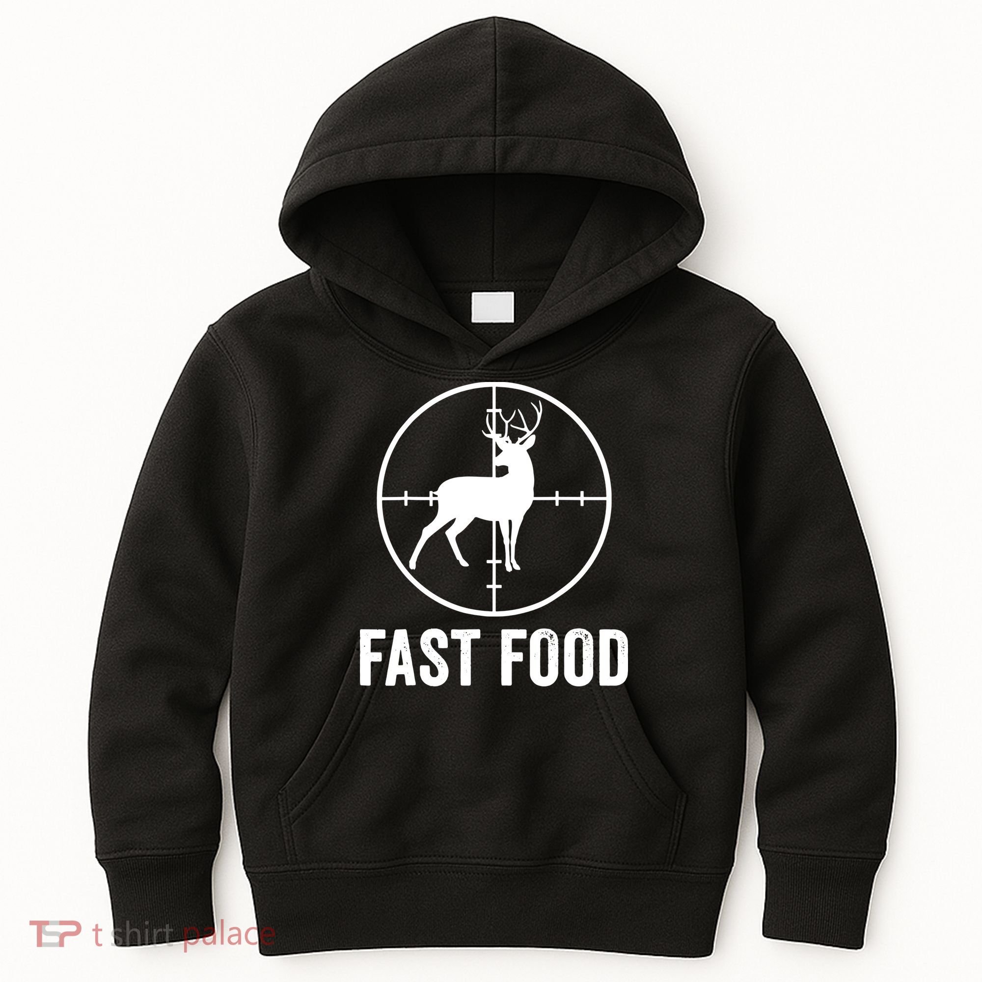Hunting Deer Fast Food Kids Hoodie