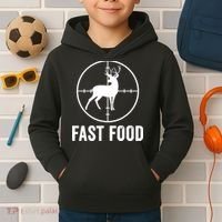 Hunting Deer Fast Food Kids Hoodie thumb 2