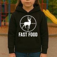 Hunting Deer Fast Food Kids Hoodie thumb 3