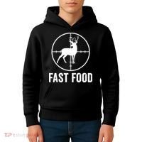Hunting Deer Fast Food Kids Hoodie thumb 4