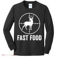 Hunting Deer Fast Food Kids Long Sleeve Shirt thumb 0