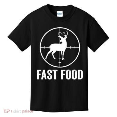 Hunting Deer Fast Food Kids T-Shirt
