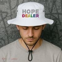 Hope Dealer Funny Inspirational Uplifting Gift Bucket Hat thumb 2