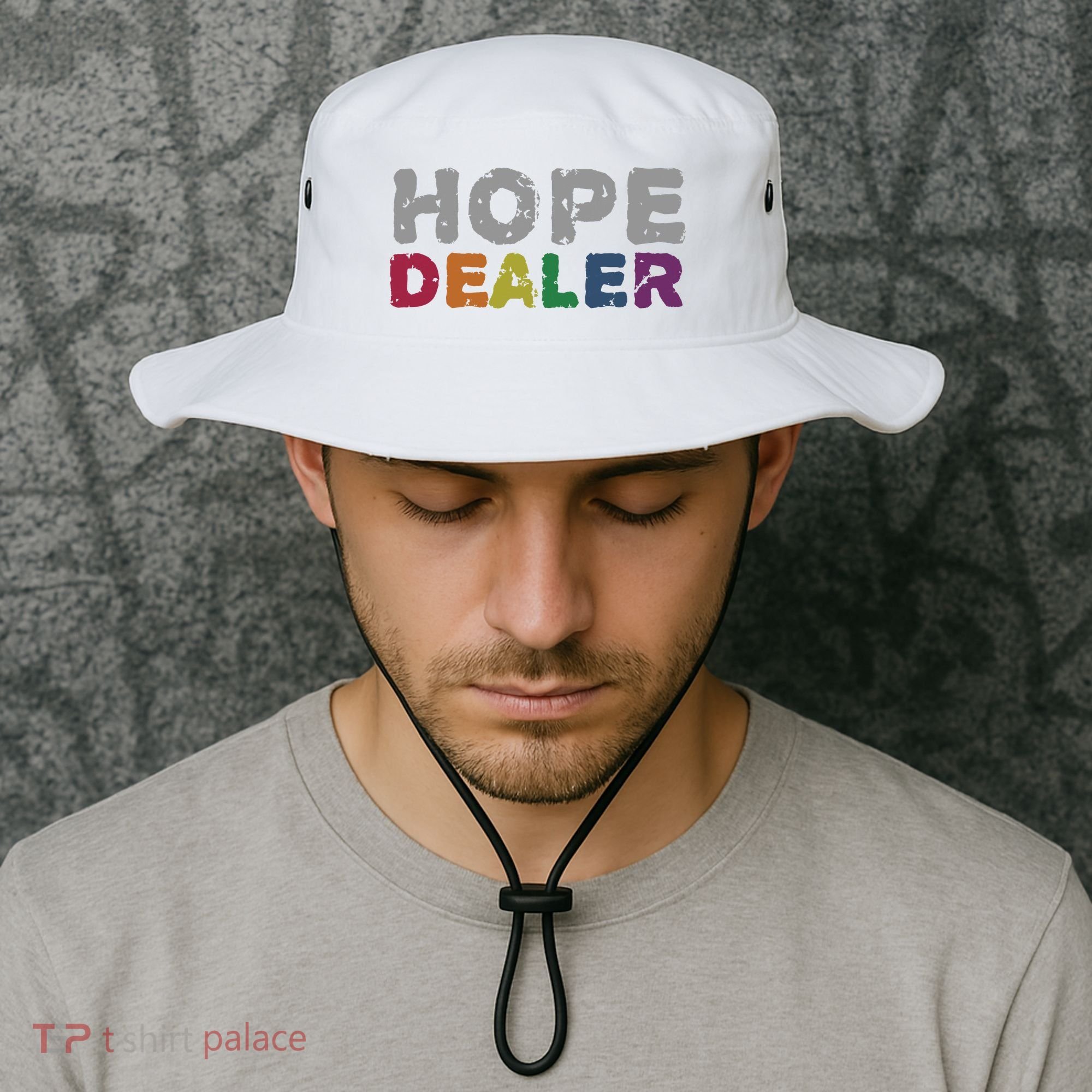 Hope Dealer Funny Inspirational Uplifting Gift Bucket Hat