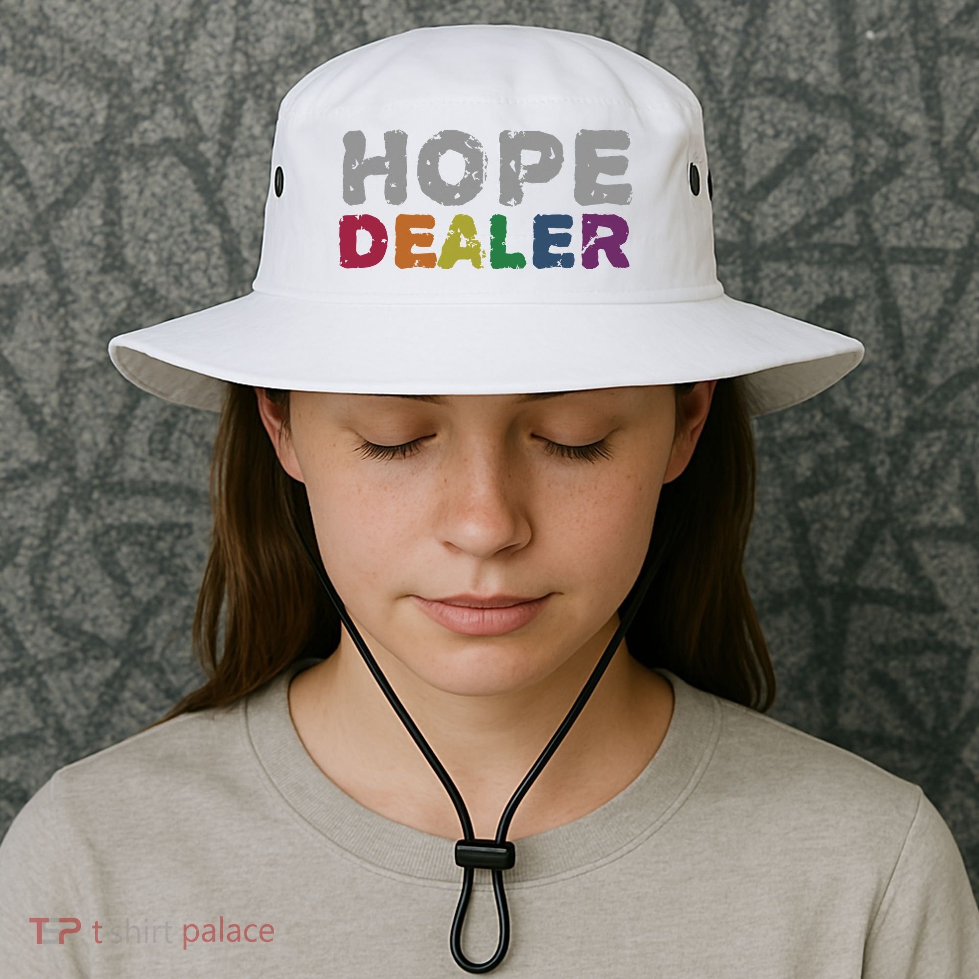 Hope Dealer Funny Inspirational Uplifting Gift Bucket Hat