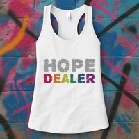 Hope Dealer Funny Inspirational Uplifting Gift Women's Tank Top thumb 3