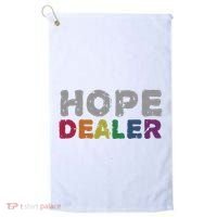Hope Dealer Funny Inspirational Uplifting Gift Golf Towel thumb 0