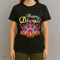 Happy Diwali Funny Festival Costume Lights Matching Family T-Shirt thumb 4