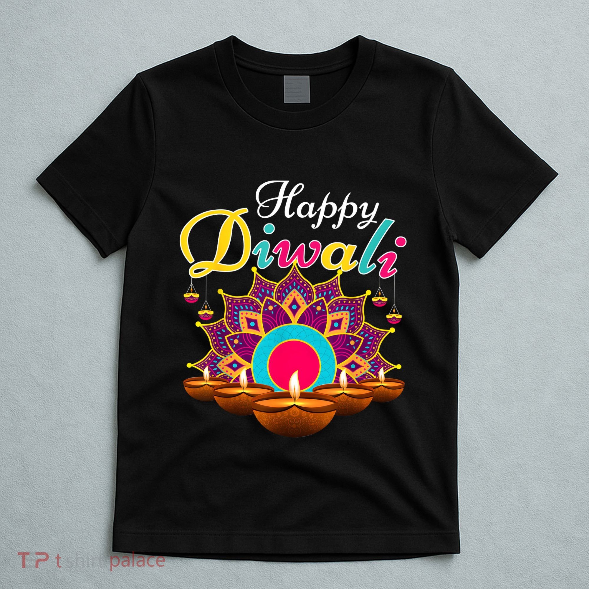 Happy Diwali Funny Festival Costume Lights Matching Family T-Shirt