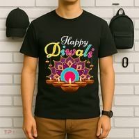 Happy Diwali Funny Festival Costume Lights Matching Family T-Shirt thumb 6