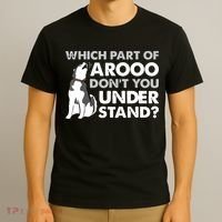 Husky Dog Funny Which Part Of Arooo Dont You Understand T-Shirt thumb 3