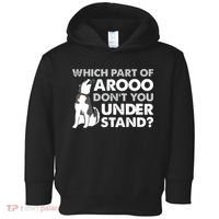 Husky Dog Funny Which Part Of Arooo Dont You Understand Toddler Hoodie thumb 0