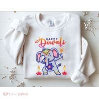 Happy Diwali Festival Of Lights Celebration Kids Sweatshirt thumb 2