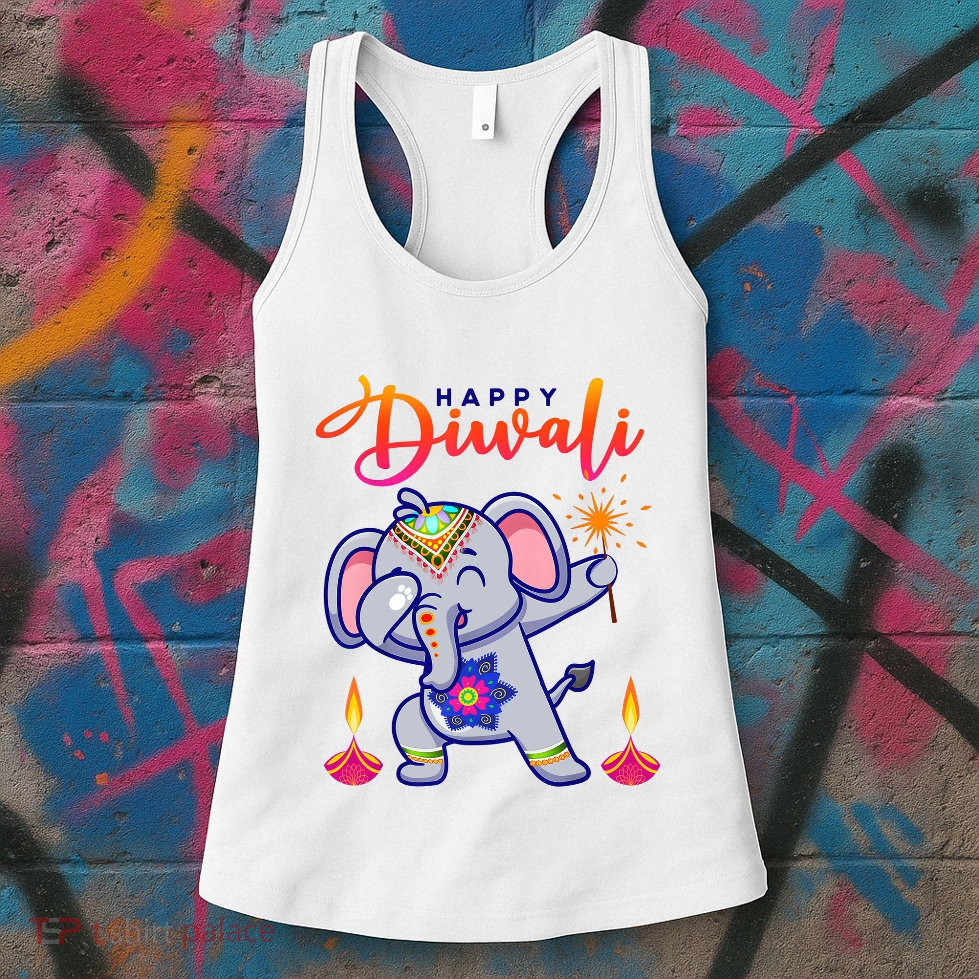 Happy Diwali Festival Of Lights Celebration Kids Women's Tank Top