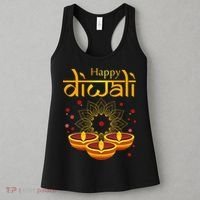 Happy Diwali Festival of Lights Mandala For Indian Hinduism Women's Tank Top thumb 3