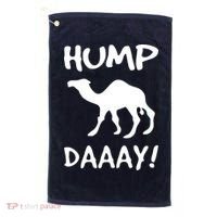 HUMP DAY Funny Golf Towel thumb 0