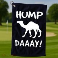 HUMP DAY Funny Golf Towel thumb 1