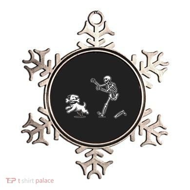Halloween Dog Funny Skeleton Skeleton Chasing Dog Ornament