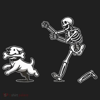 Halloween Dog Funny Skeleton Skeleton Chasing Dog Hat