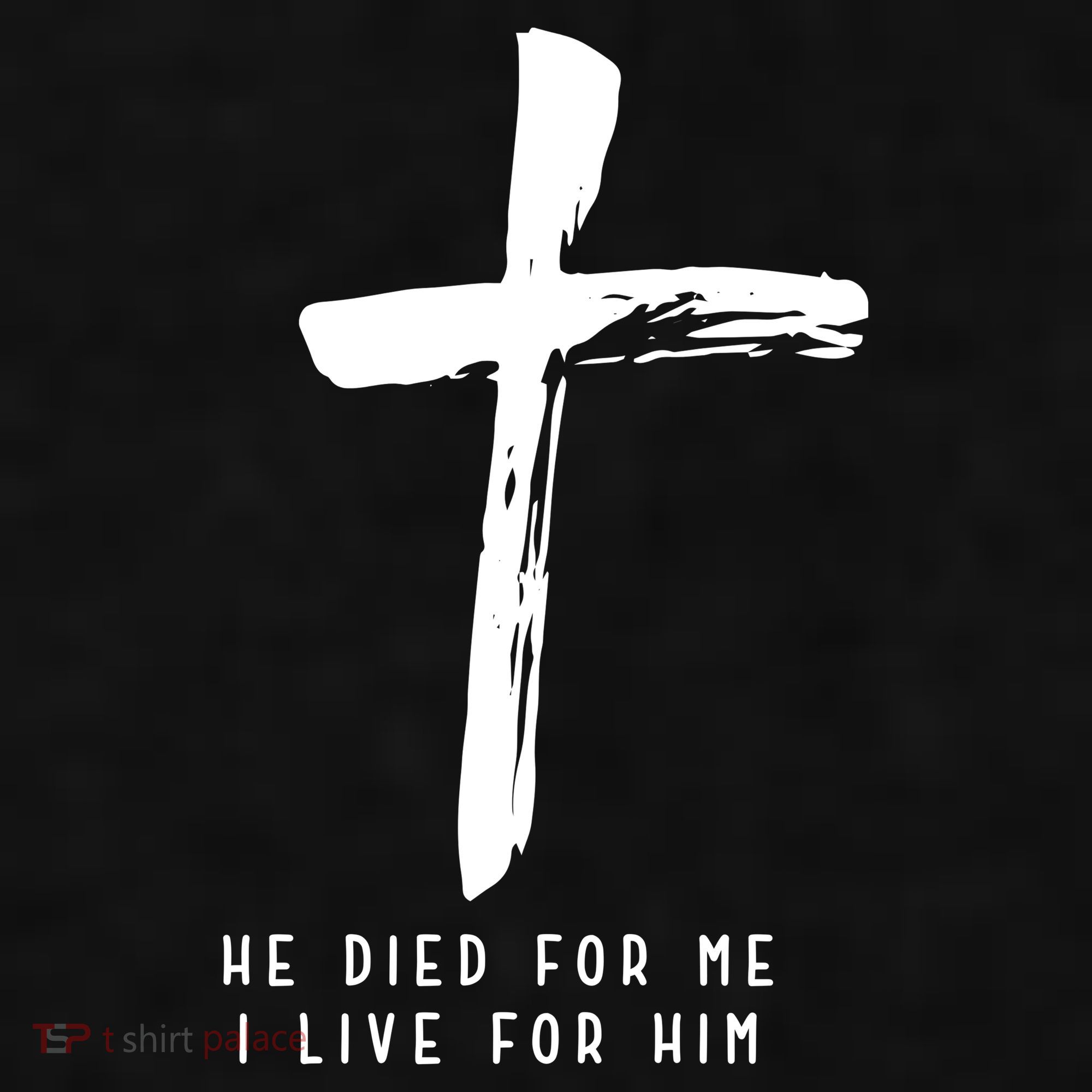 He Died For Me I Live For Him Christian Ladies PosiCharge Tri-Blend Wicking Tank