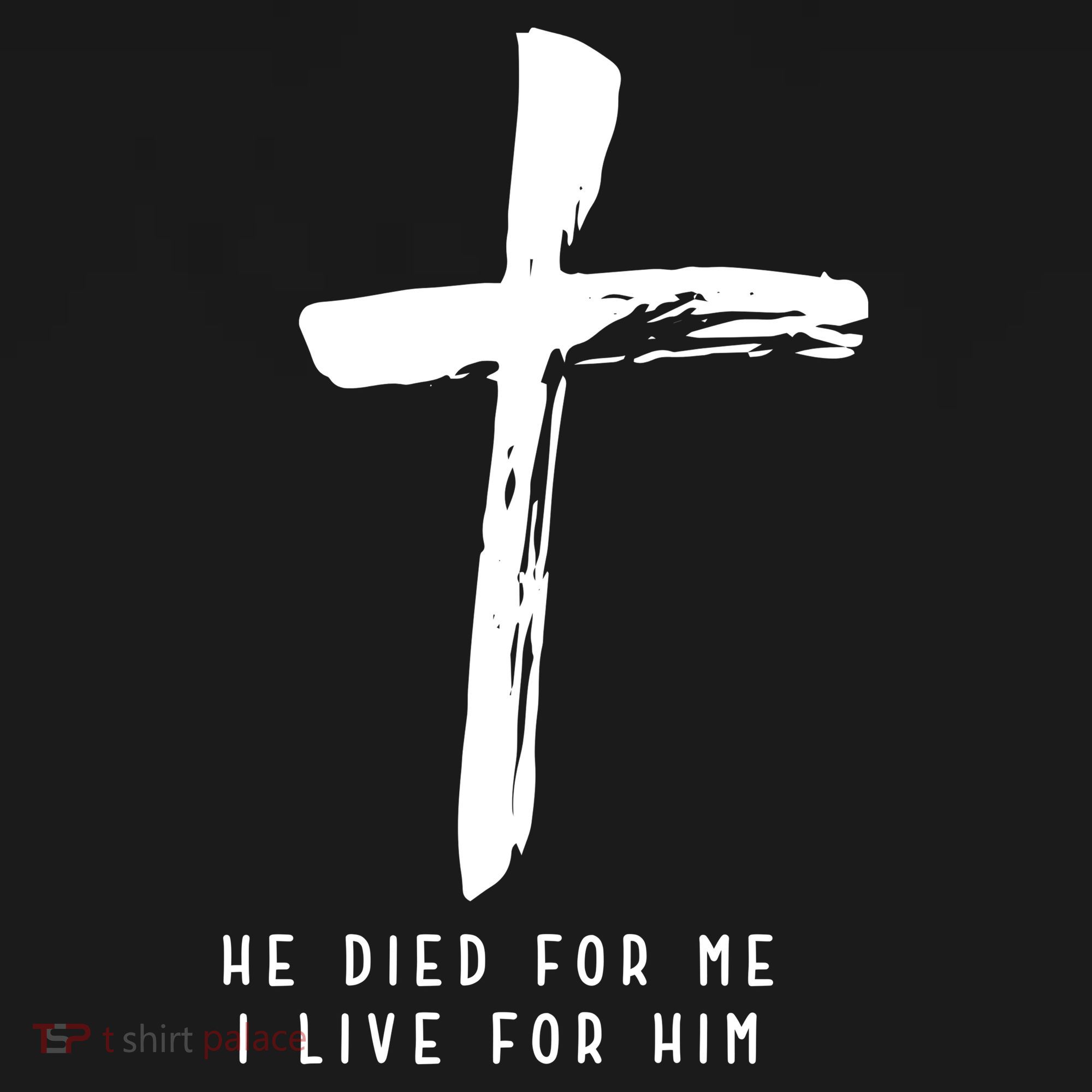 He Died For Me I Live For Him Christian Youth Performance Sprint T-Shirt