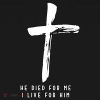 He Died For Me I Live For Him Christian Cropped Pullover Crew thumb 4