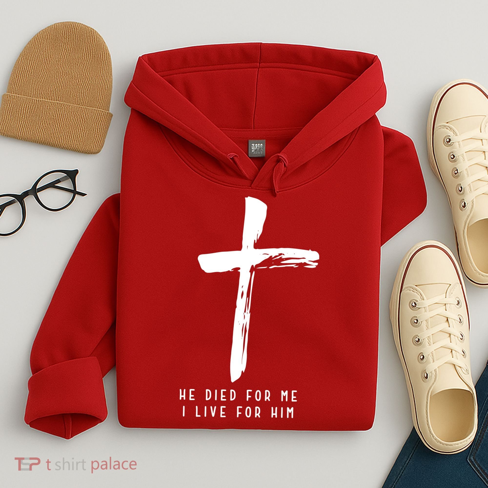He Died For Me I Live For Him Christian Hoodie