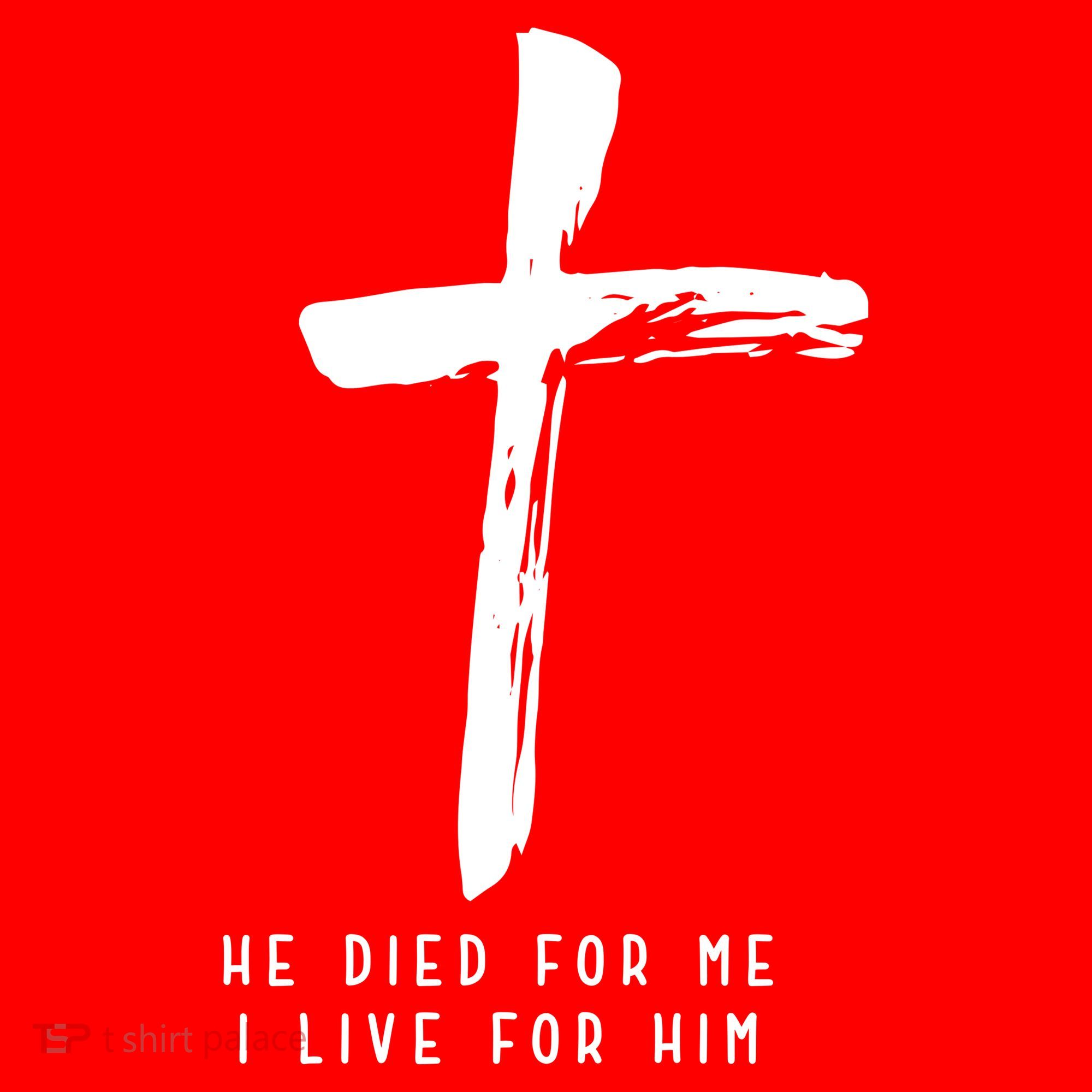He Died For Me I Live For Him Christian T-Shirt
