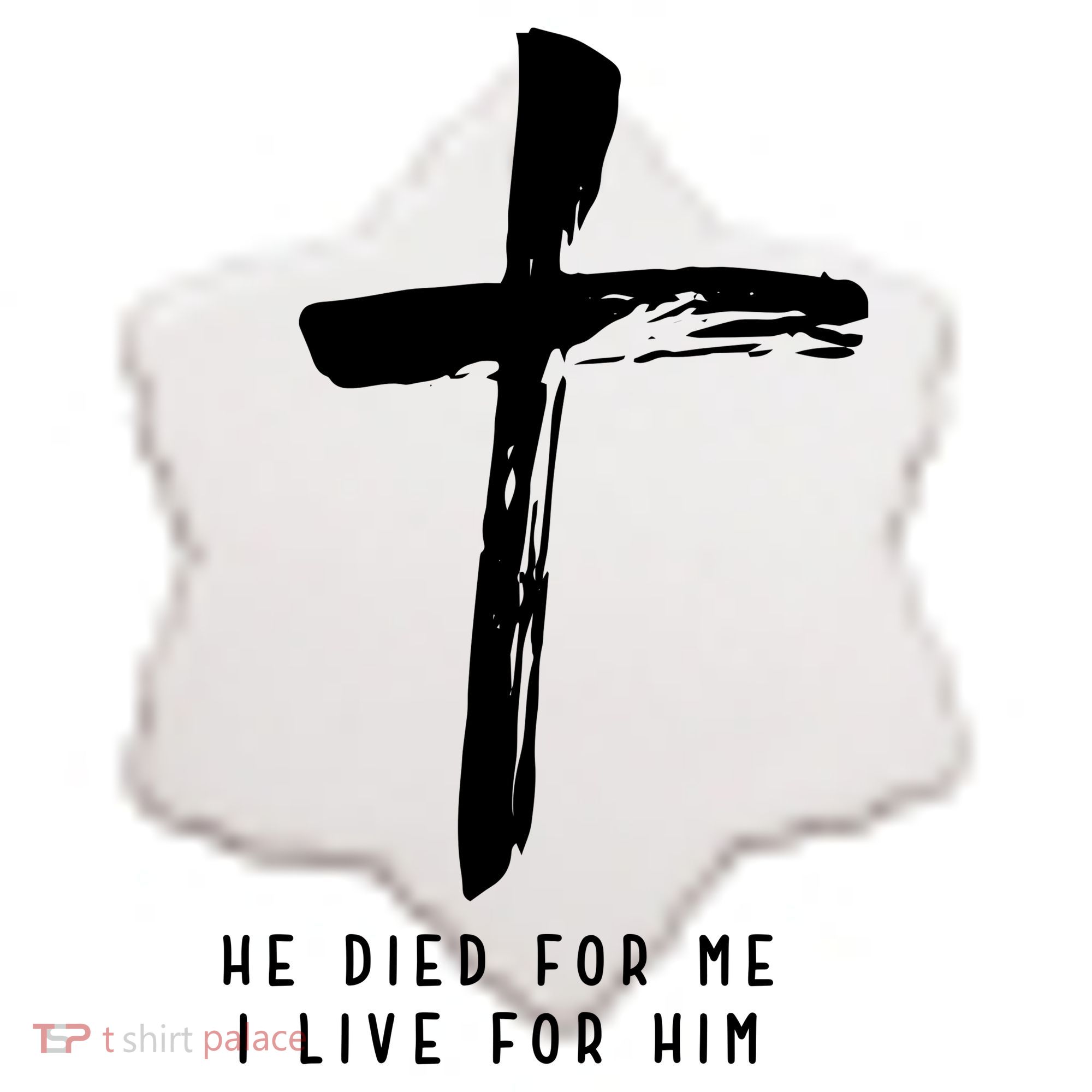 He Died For Me I Live For Him Christian Ceramic Ornament
