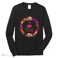 Happy Diwali Festival Of Lights Deepavali Hindu Indian Long Sleeve Shirt thumb 0