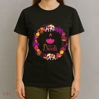 Happy Diwali Festival Of Lights Deepavali Hindu Indian T-Shirt thumb 4