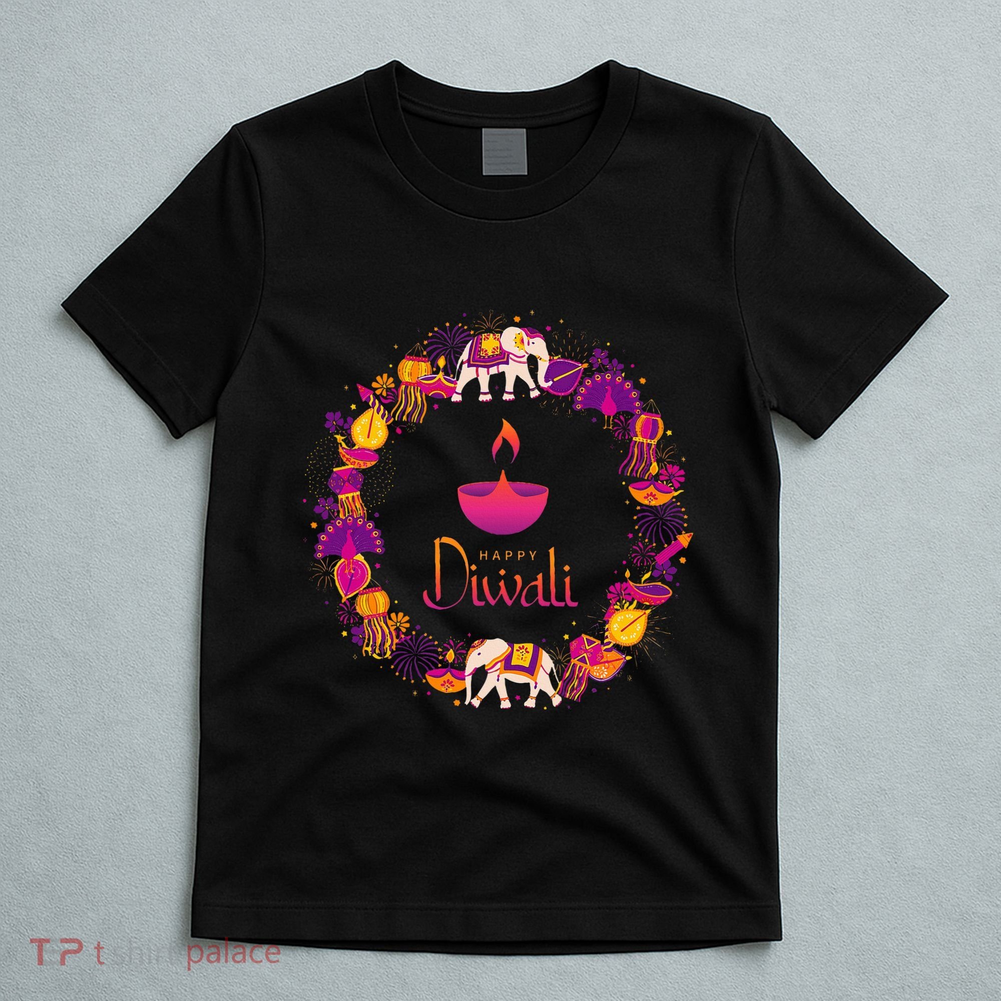 Happy Diwali Festival Of Lights Deepavali Hindu Indian T-Shirt