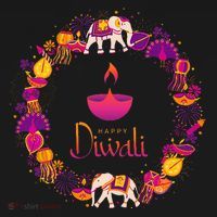 Happy Diwali Festival Of Lights Deepavali Hindu Indian T-Shirt thumb 7