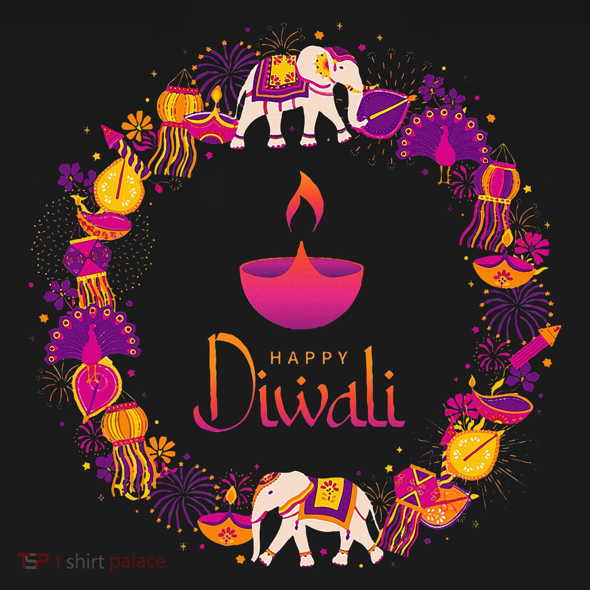 Happy Diwali Festival Of Lights Deepavali Hindu Indian Women's Hoodie