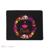 Happy Diwali Festival Of Lights Deepavali Hindu Indian Mousepad thumb 0