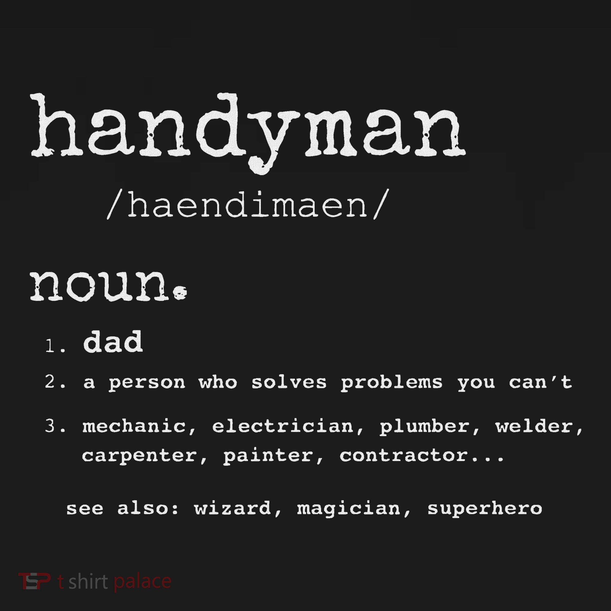 Handyman Definition Funny Dad Handyman FatherS Day Gift Apron