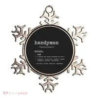 Handyman Definition Funny Dad Handyman FatherS Day Gift Ornament thumb 0