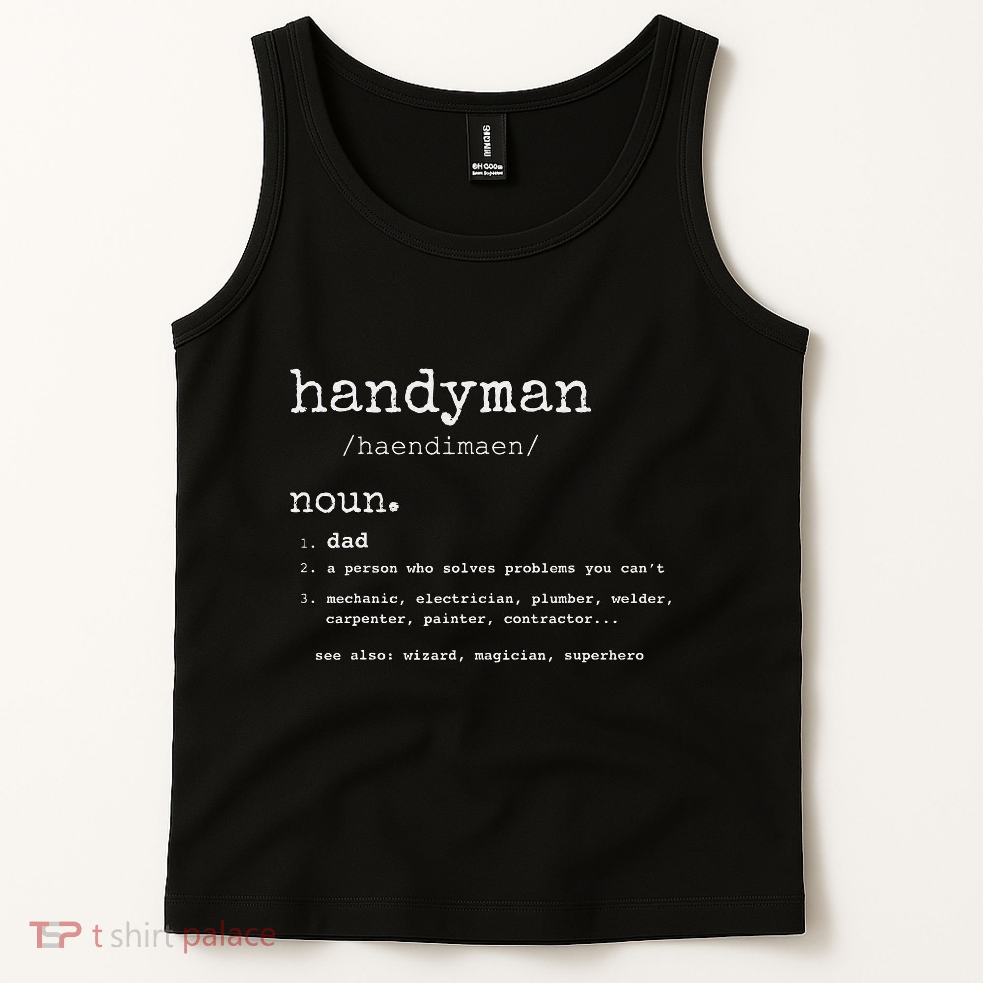 Handyman Definition Funny Dad Handyman FatherS Day Gift Tank Top
