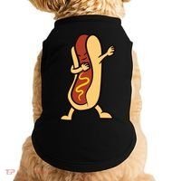 Hotdog Dabbing Funny Hot Dog Cute Gift Doggie Tank thumb 0