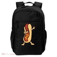 Hotdog Dabbing Funny Hot Dog Cute Gift Backpack thumb 0