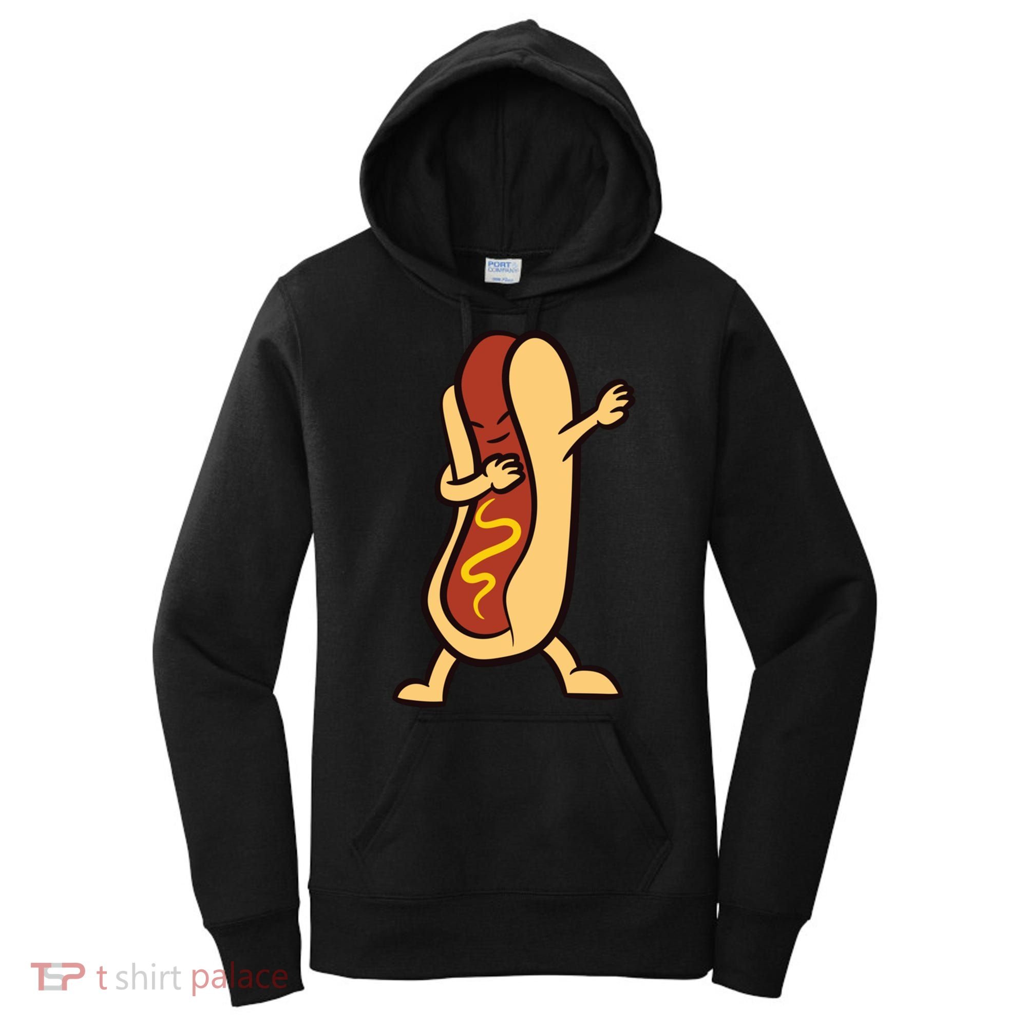 Hotdog Dabbing Funny Hot Dog Cute Gift Women's Hoodie