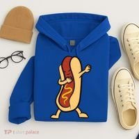 Hotdog Dabbing Funny Hot Dog Cute Gift Hoodie thumb 4