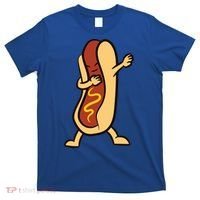 Hotdog Dabbing Funny Hot Dog Cute Gift T-Shirt thumb 0