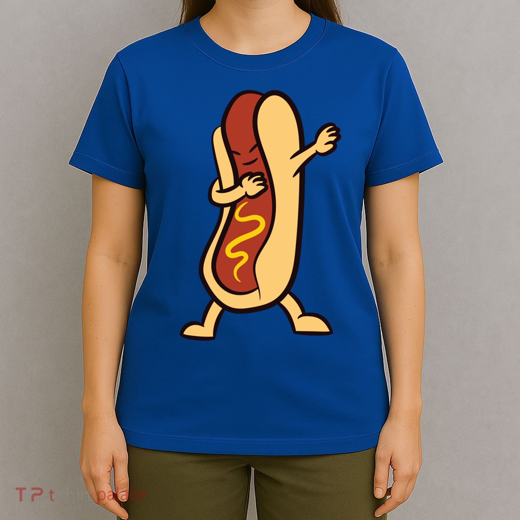 Hotdog Dabbing Funny Hot Dog Cute Gift T-Shirt
